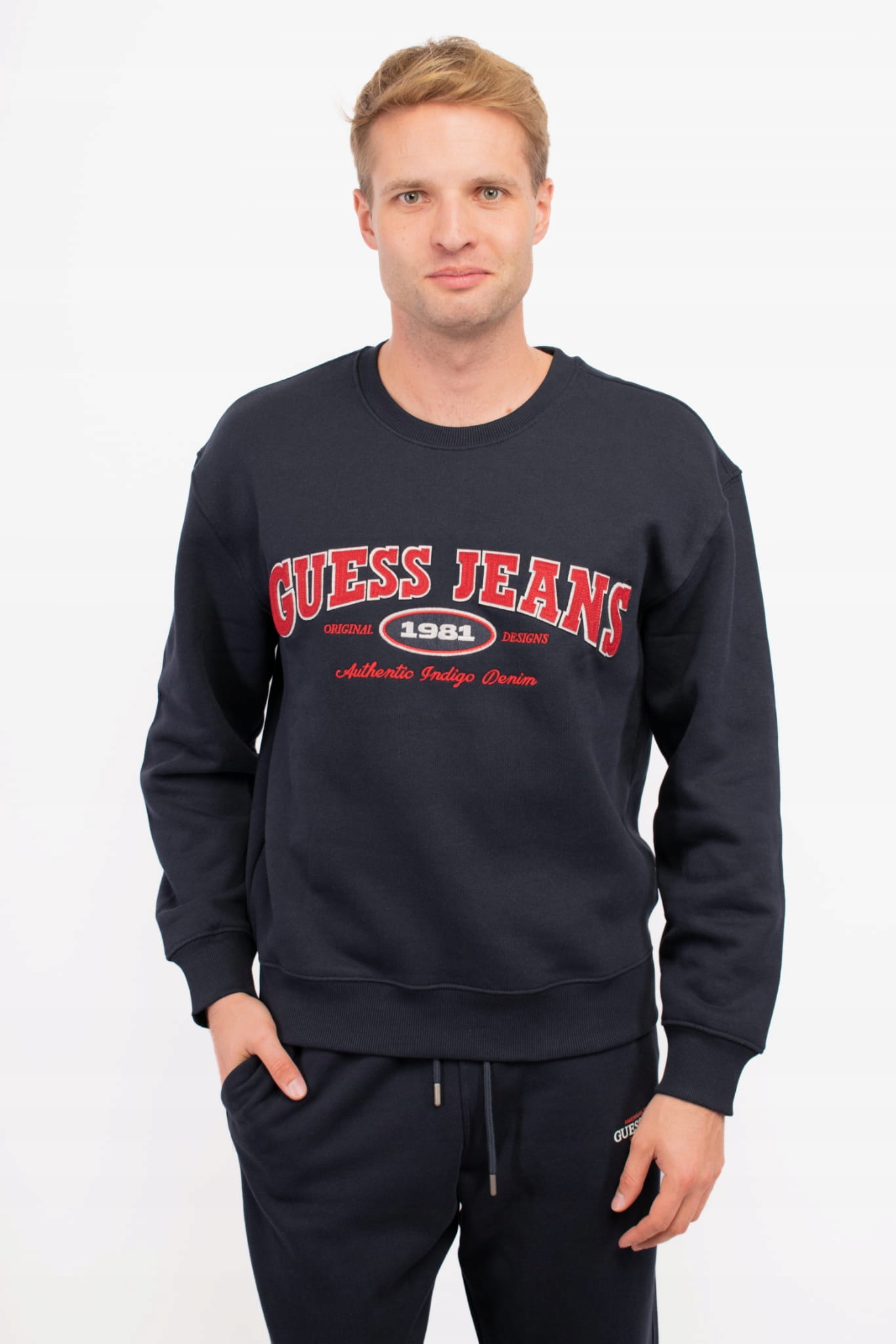 Pánská mikina Guess M4YQ20 K9V31 tmavě modrá M