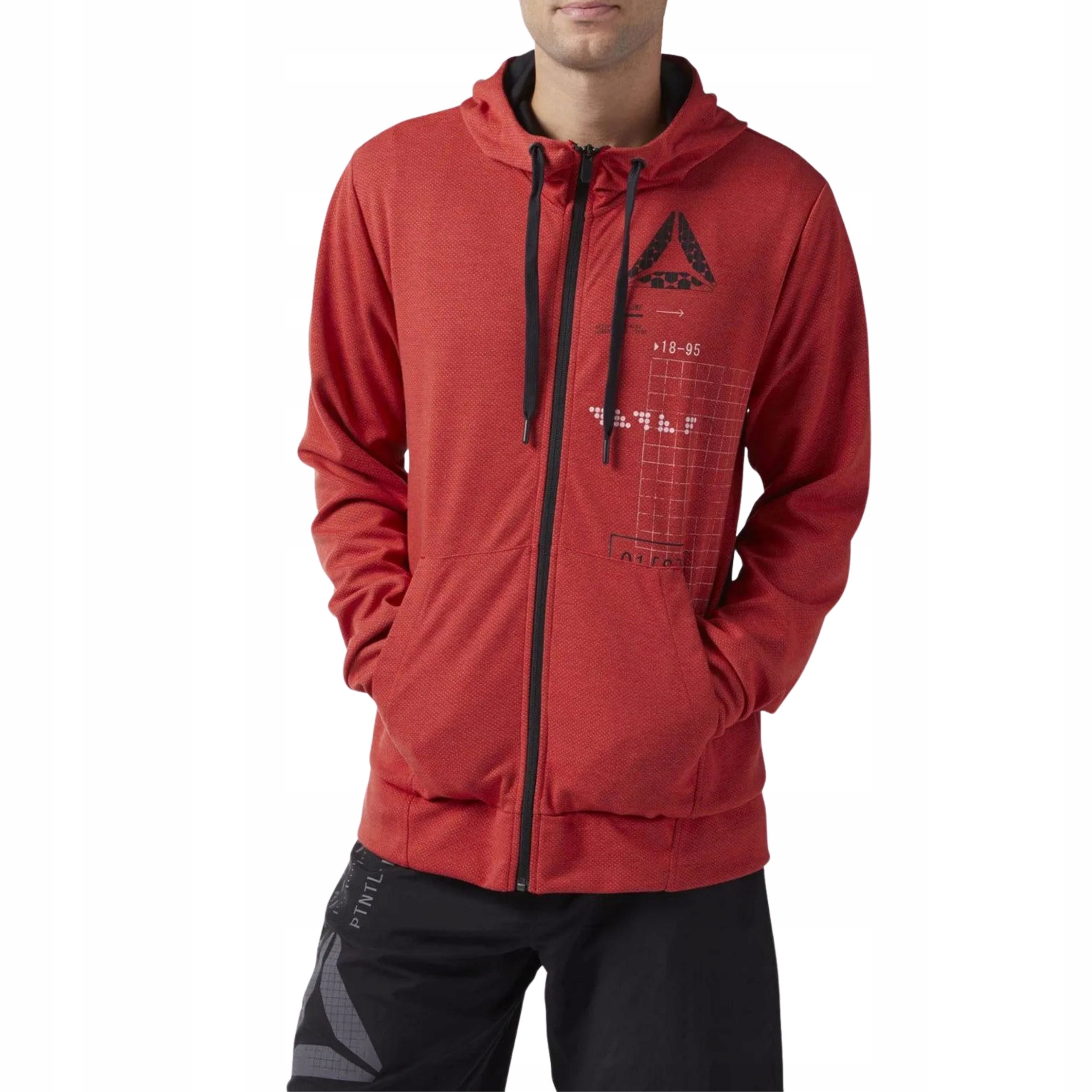Męska bluza z kapturem Reebok Speedwick Fz Hoody L