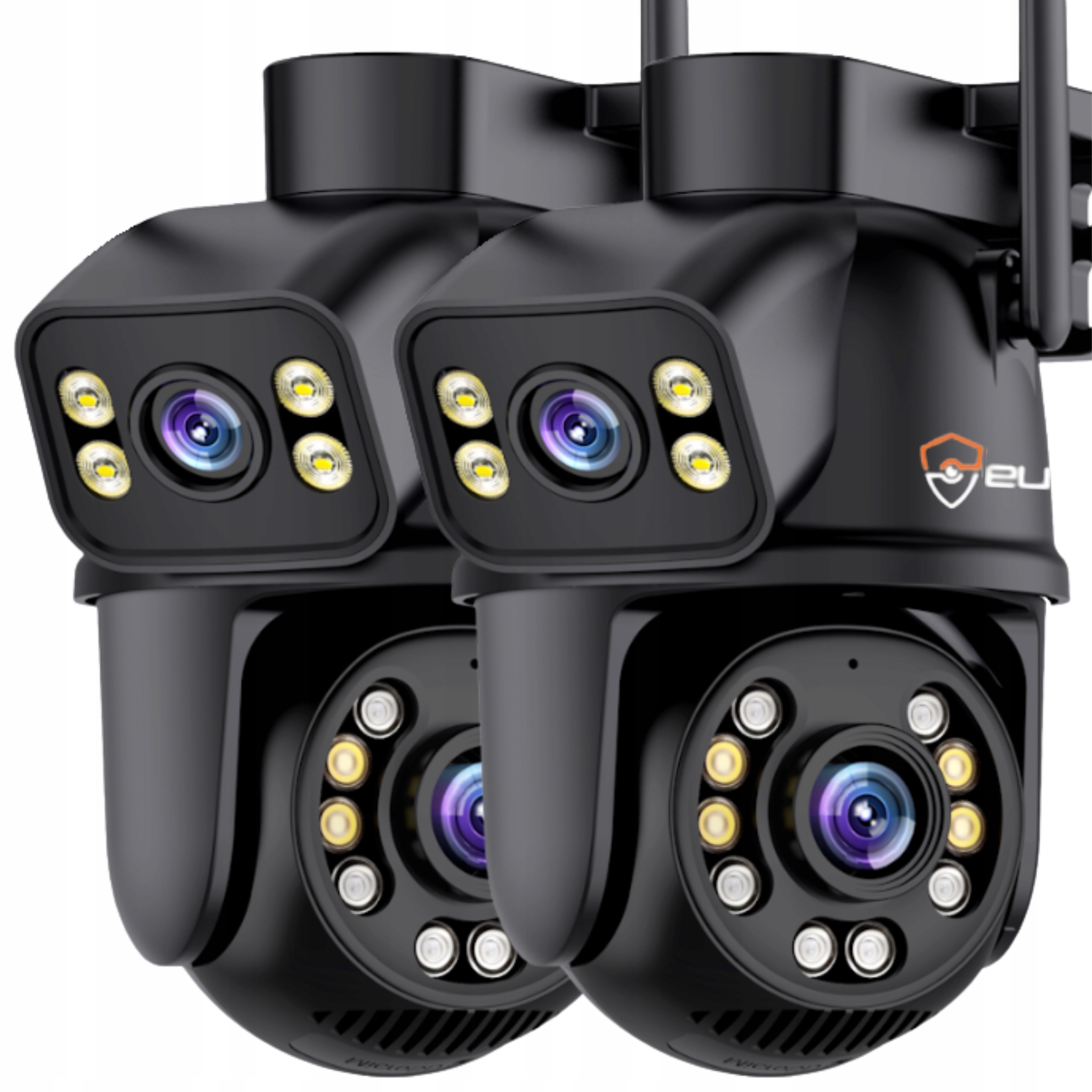 Dvojitá Otočná Kamera Wifi Ip Uhd Audio Vonkajšia 6MPX 6MP 4K Detekcia