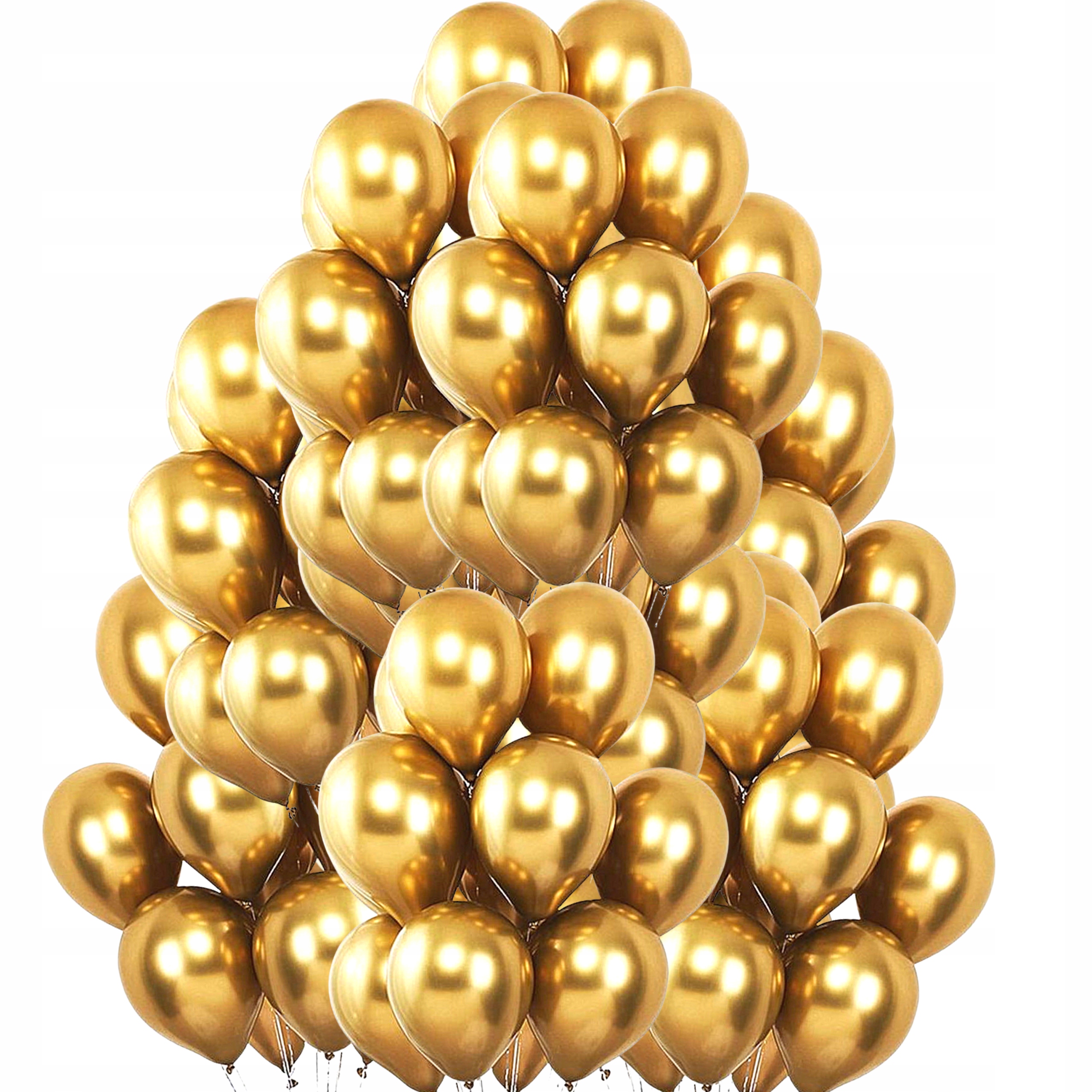 

Balony Glossy chromowane shiny Złote 100 szt