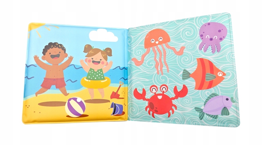 AKUKU EDUKACYJNA KSIĄŻECZKA Z PISZCZKIEM DO KĄPIELI FIRST STEPS Płeć chłopcy dziewczynki