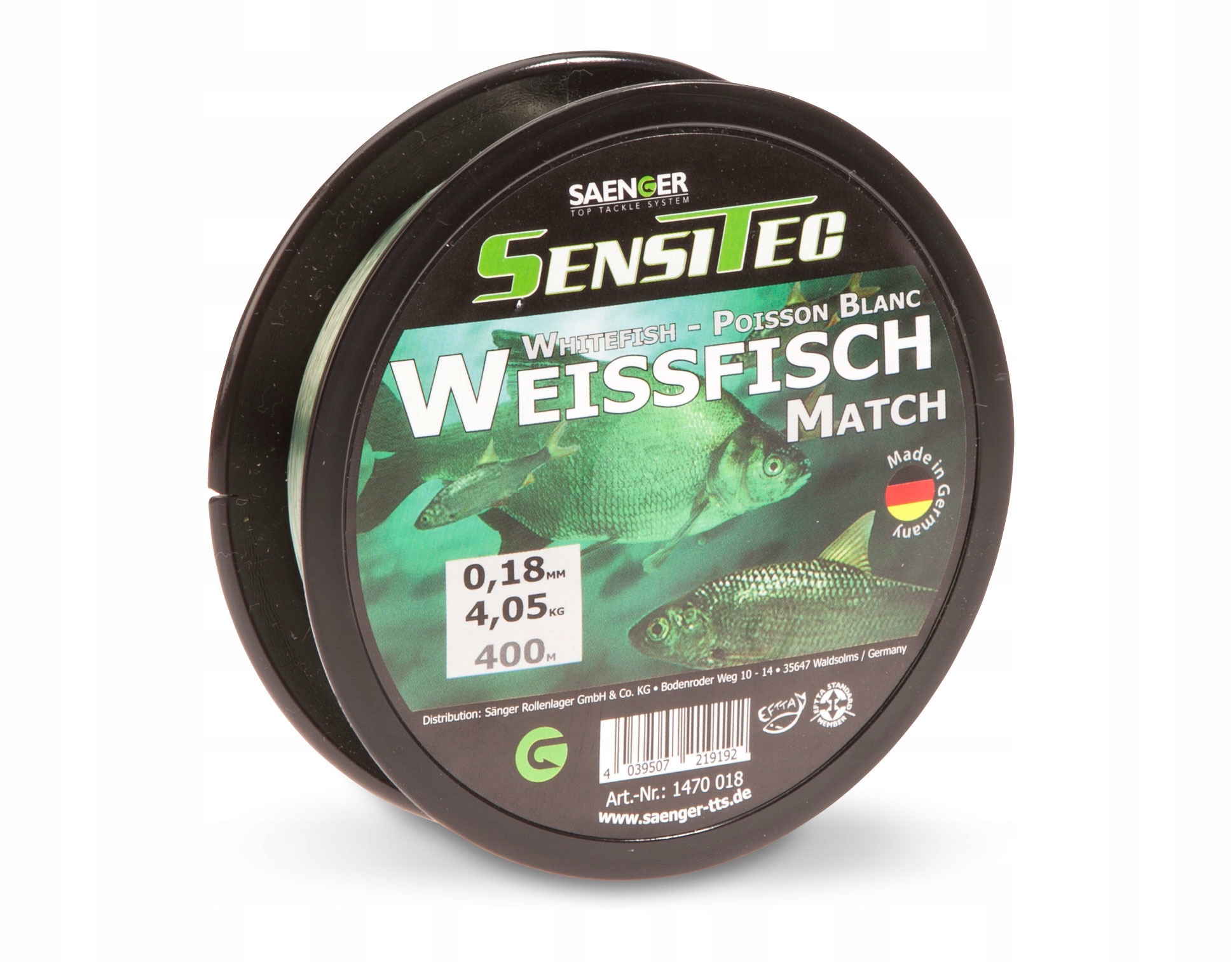 Żyłka Sanger Sensitec Whitefish 400m-0,18mm