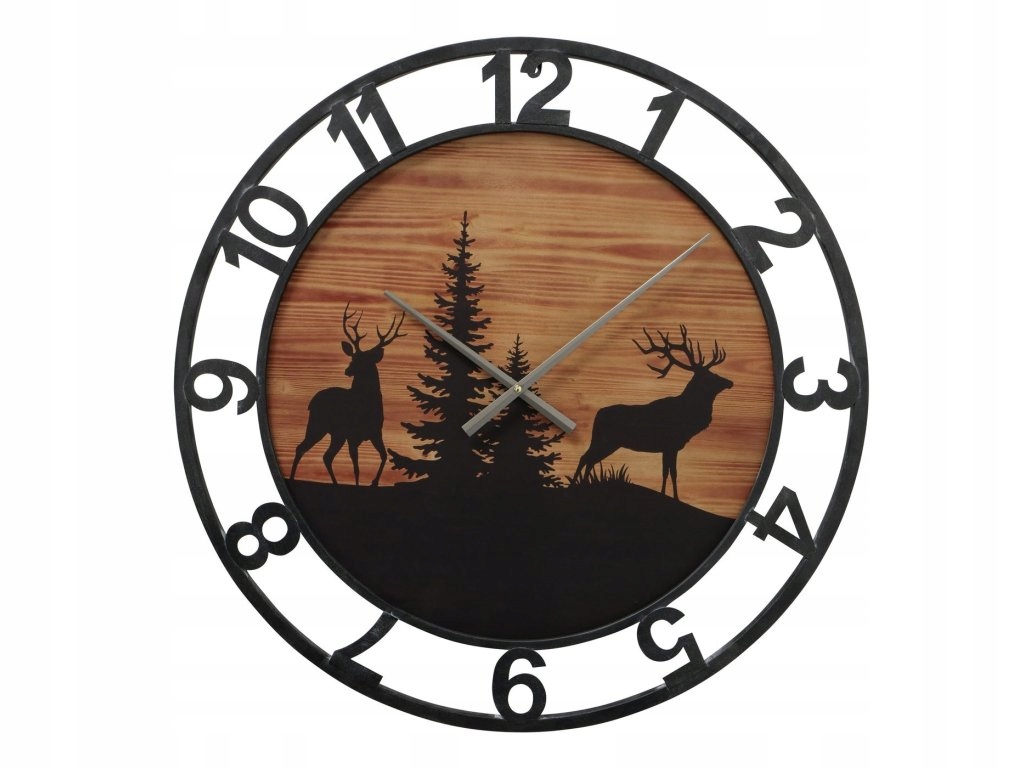 Nástenné hodiny so zimným motívom, Ludwig, Ø 70 cm
