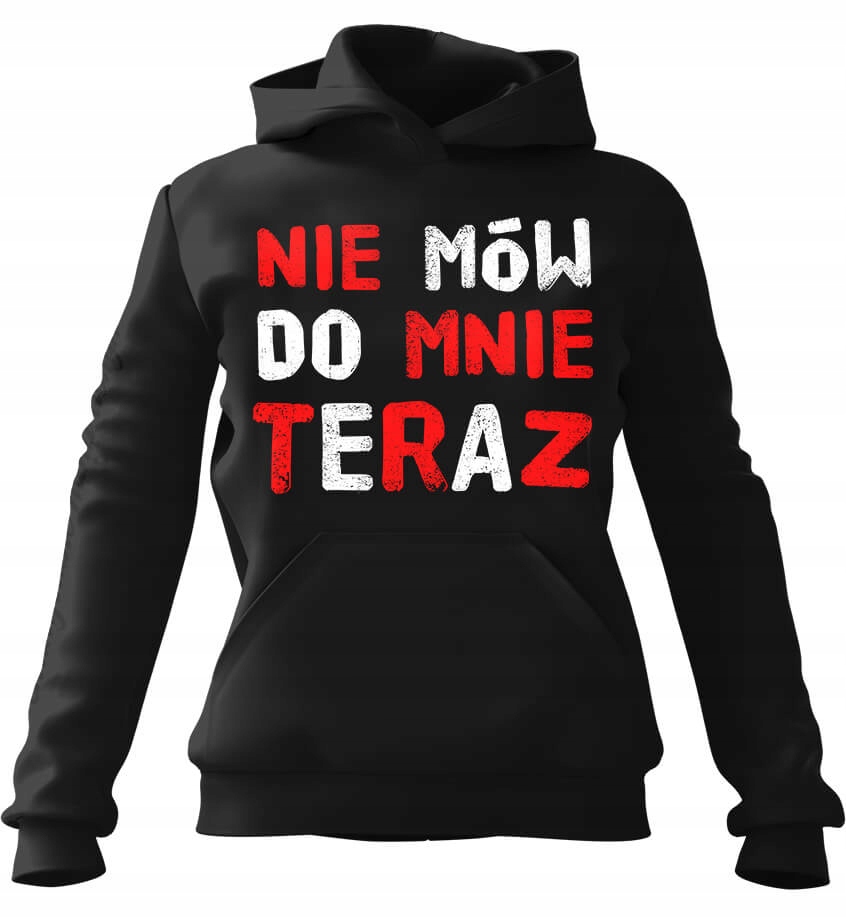 Dámská mikina s kapucí Mikina Don't Talk to Me Now černá M