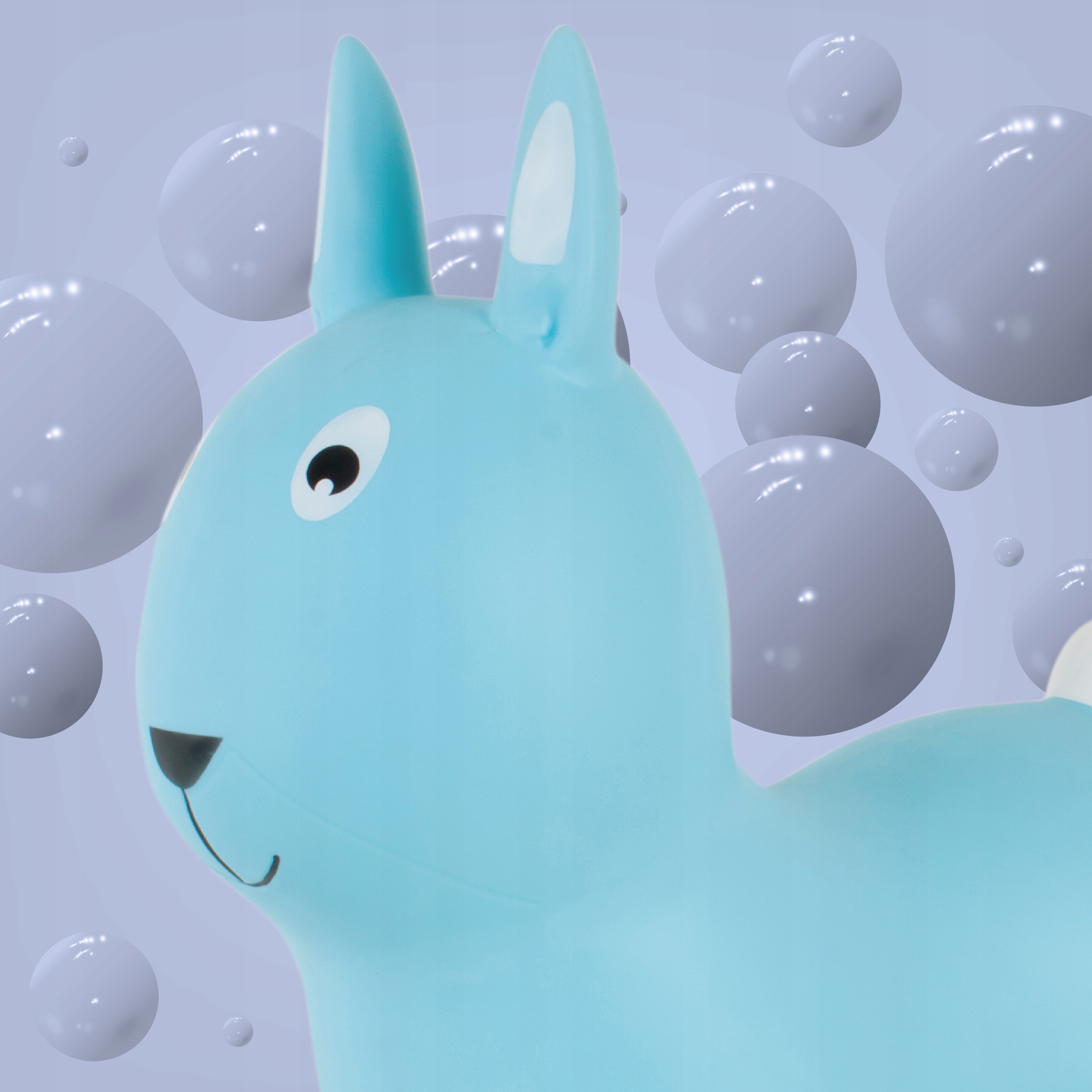 Gumowy skoczek Królik dla dzieci z pompką Kod producenta J06.027.1.2