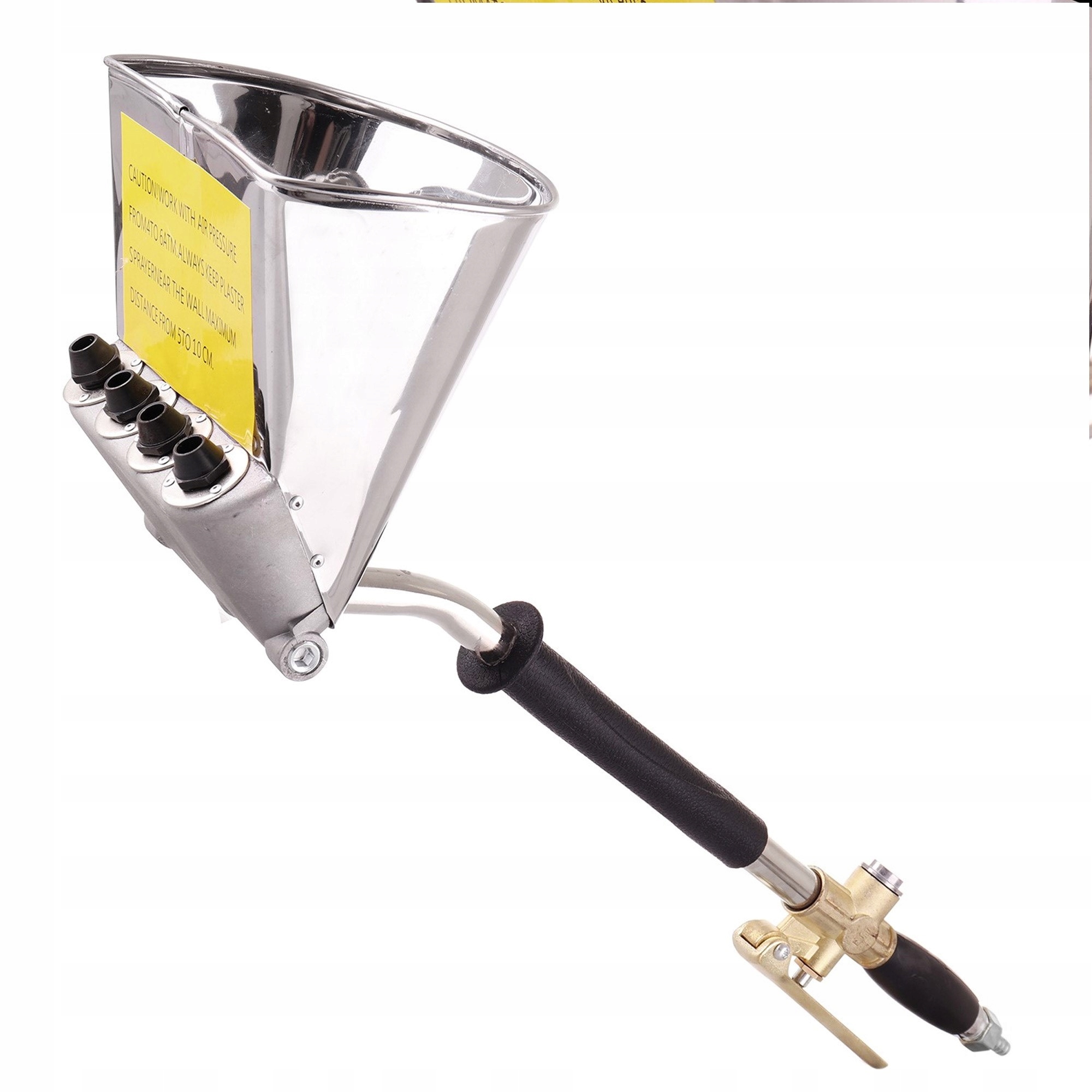 Pneumatická omítka na strop 8 trysek Profesionální omítání Váha 2.5 kg