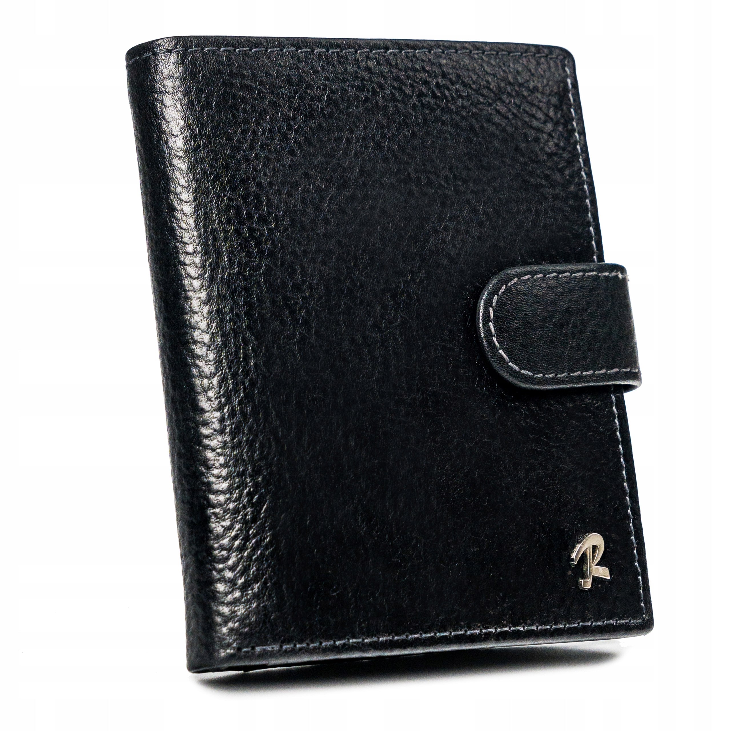 

Czarny portfel męski zapinany skóra Rfid Rovicky