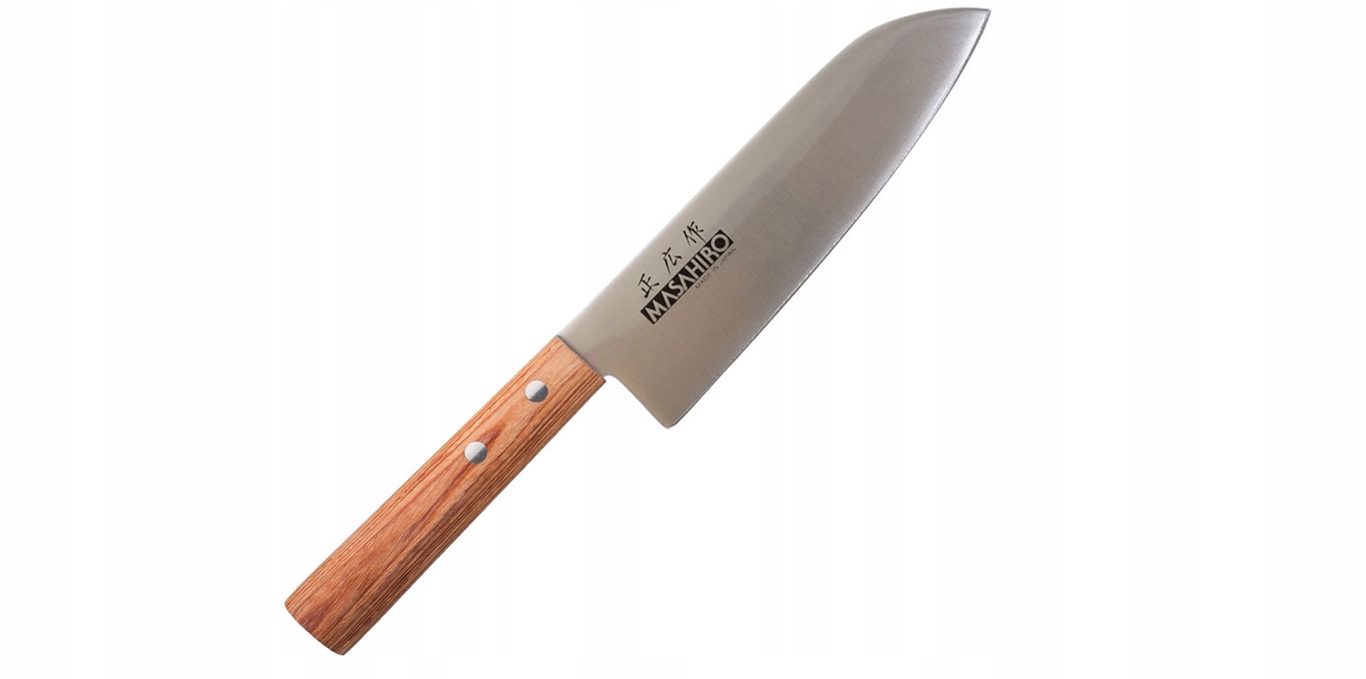 Nôž Masahiro Sankei Santoku 165 mm hnedý [35921]