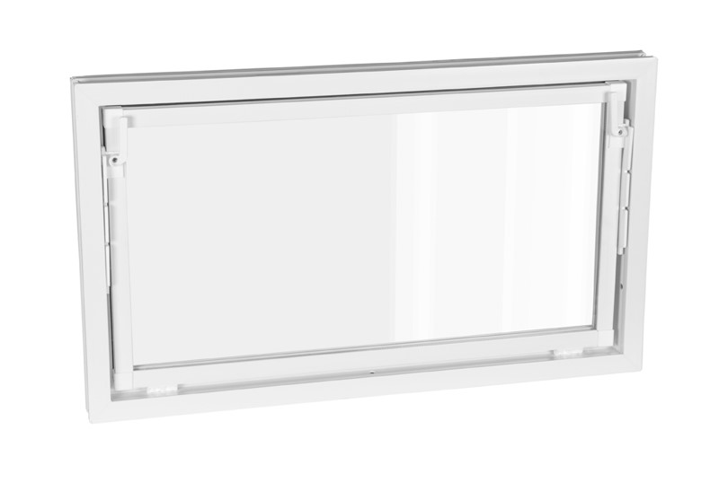 Pvc Okno Veka Hospodárske Pivnické Garážové Dvojité Sklo 80x40 Biele Pi