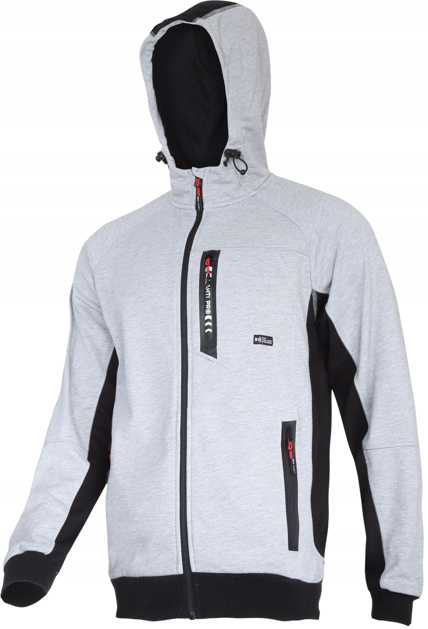 

Bluza Z Kapturem I Suwakiem Szara 2XL LAHTIPROk