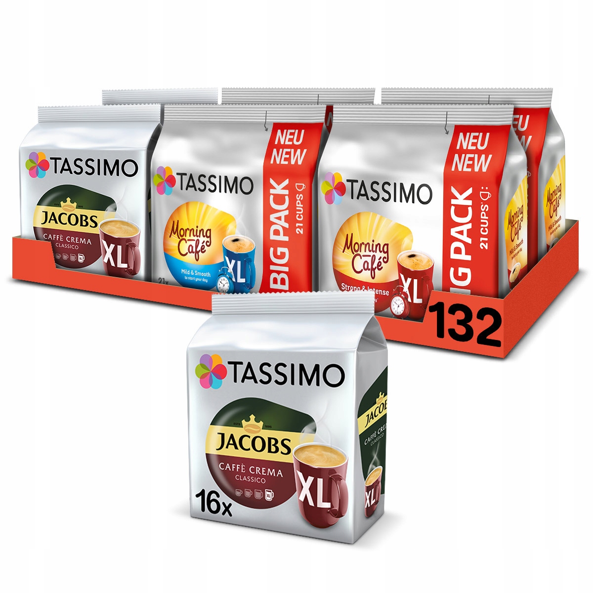 Kapsułki Tassimo MegaPack kawa czarna 6+1 Gratis!
