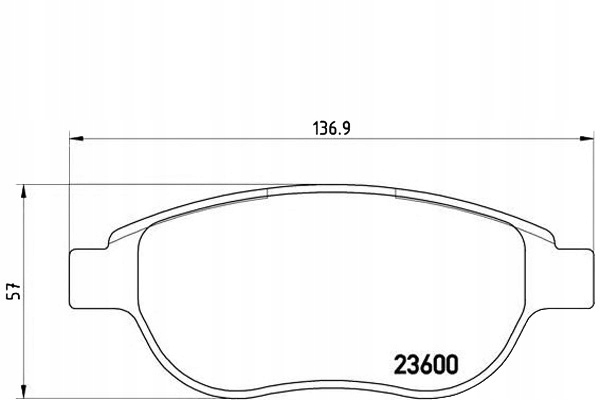 Brembo Brzdové Destičky Peugeot 307 01-08 Brembo