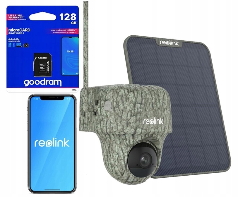 Kamera Reolink Go Ranger Pt Panel 8MP 4K Gsm Lte 355° Karta 128GB