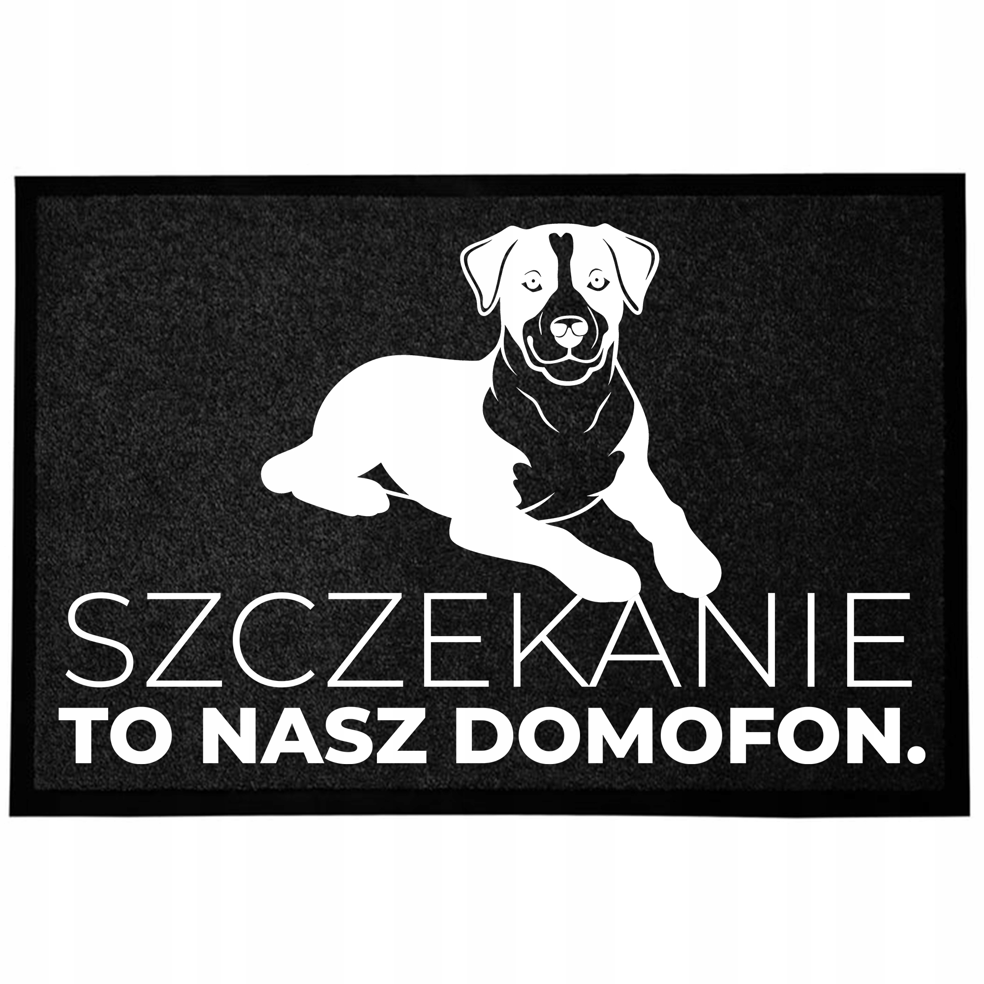 Wycieraczka Wejściowa 40X60CM Antypoślizgowa Zabawna Czarna Nadruk