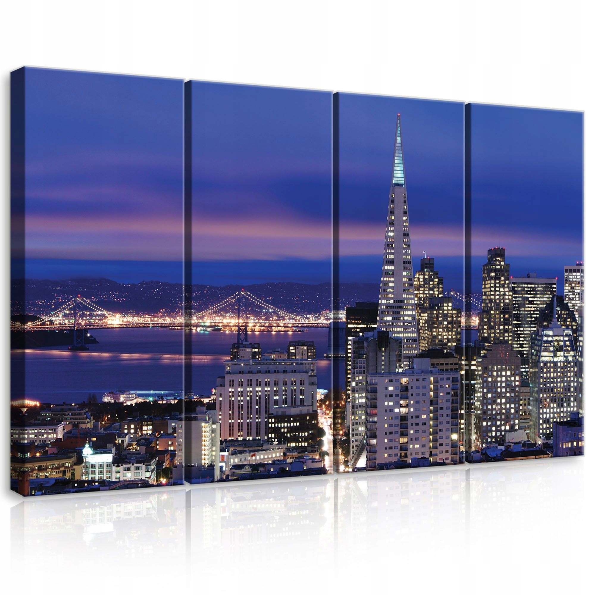 Obraz 120x80 Městská krajina noční město San Francisco mrakodrapy