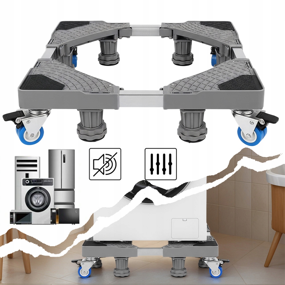 Regulowana Podstawa Pod Pralkę Lodówkę Podstawa do Pralki Szafka Pod Pralkę