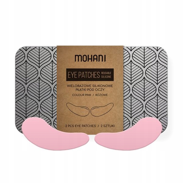 Mohani Opakovaně Použitelné silikonové polštářky pod oči Pink, 2 kusy