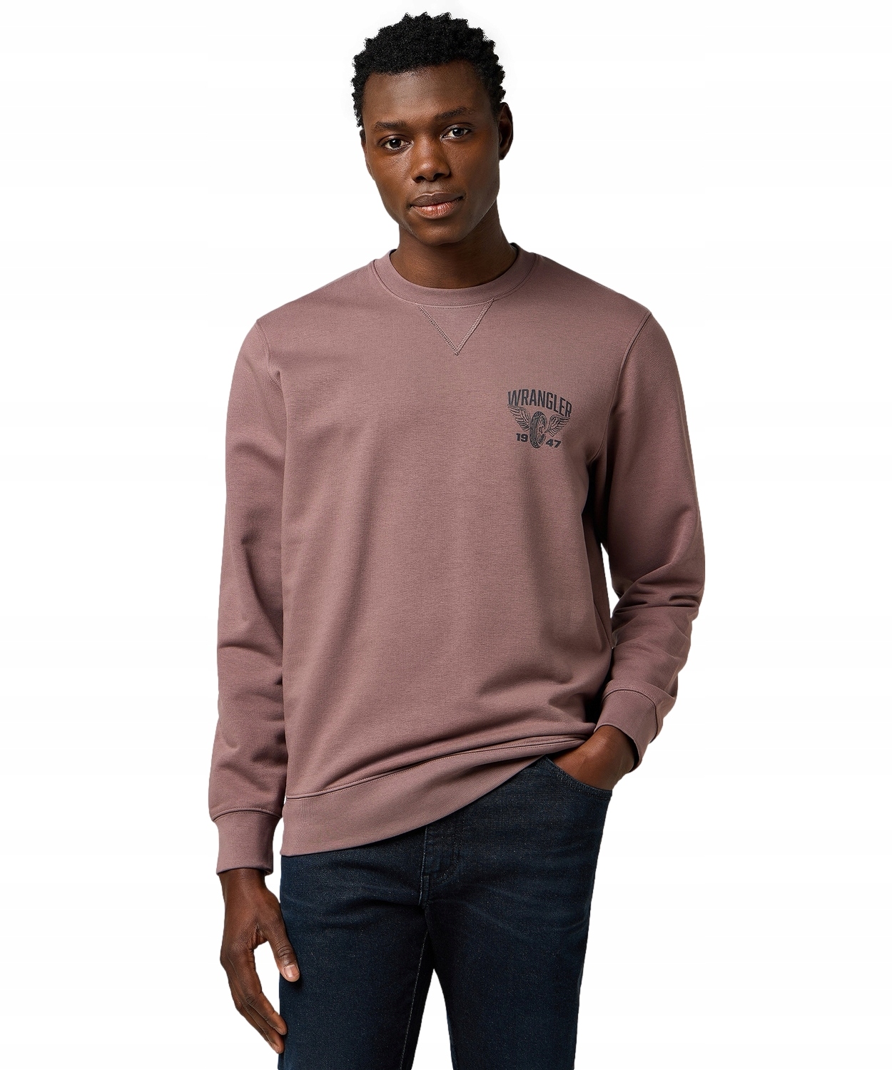 Mikina Wrangler Americana Crew 112371650 Peppercorn XL
