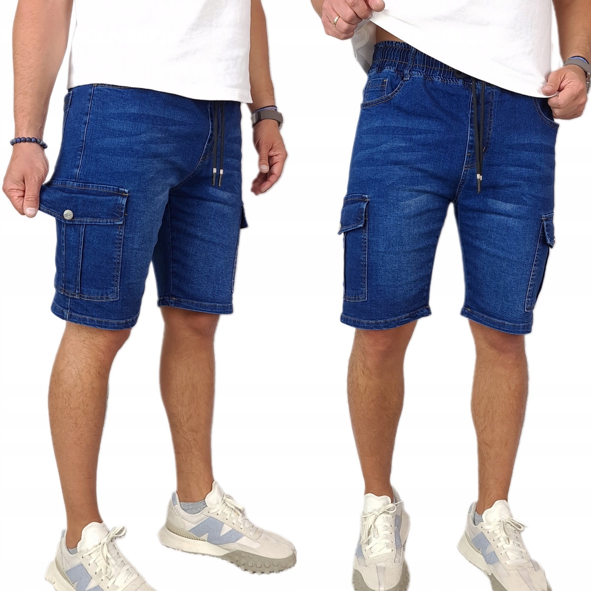 

Spodenki Jeansowe męskie Bojówki gumka M