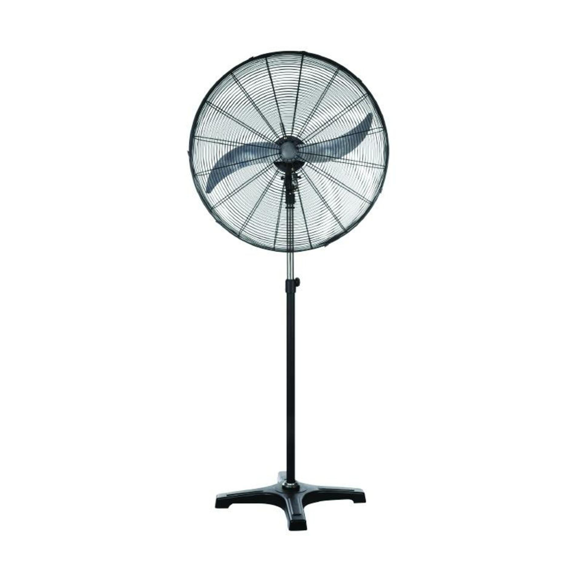 Aca Lighting profesionálny stojanový ventilátor, kov, čierna, 65cm, Ac 150W