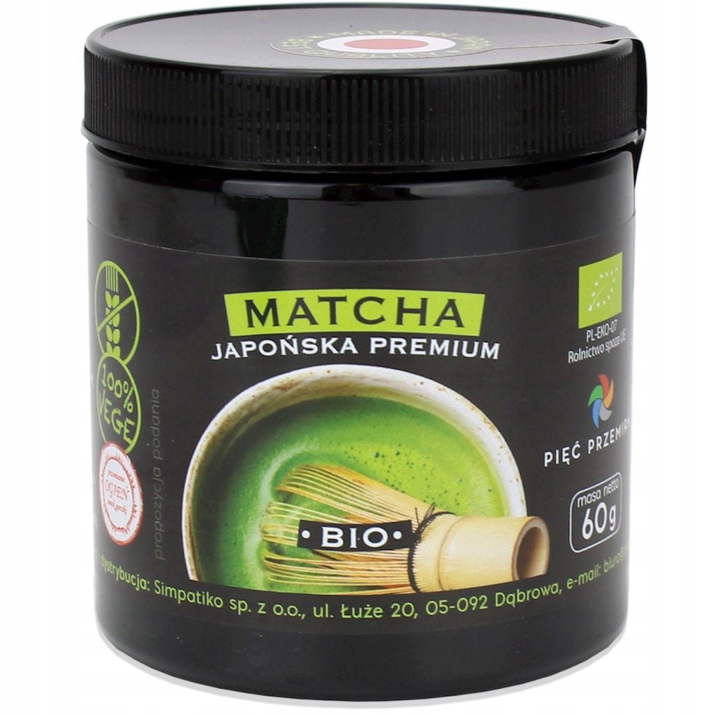 Levně Čaj Zelený Matcha Japonský Bezlepkový Bio 60 g Pięć Przemian