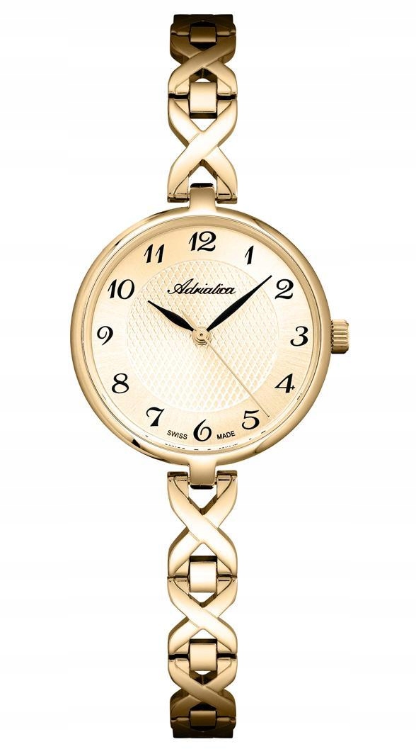 Nové Originální dámské hodinky Adriatica A3784.1121Q zlaté