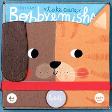 Ab74 Gra planszowa Bobby & Misha Tiny Game Londji mini gra kot i pies