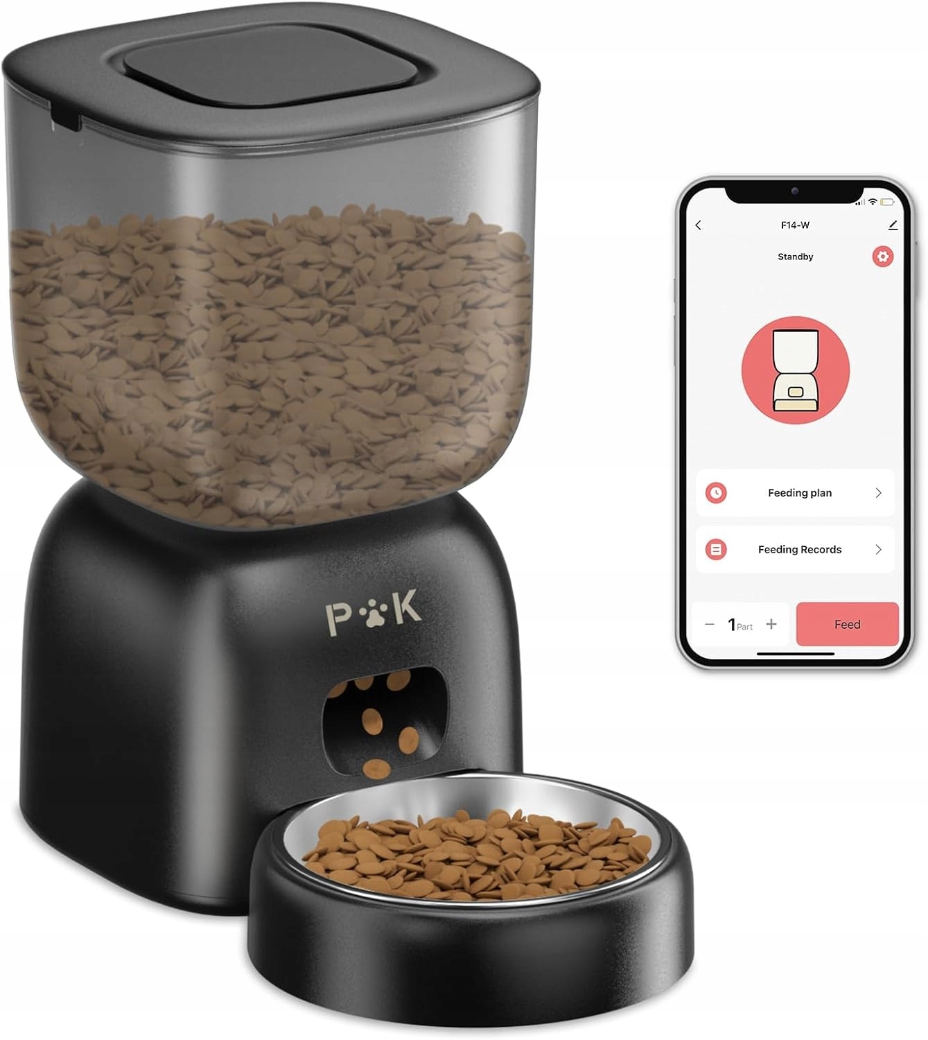 Levně Podavač Krmiva Pro Psy Puppy Kitty 3 L Automatická Wifi Aplikace