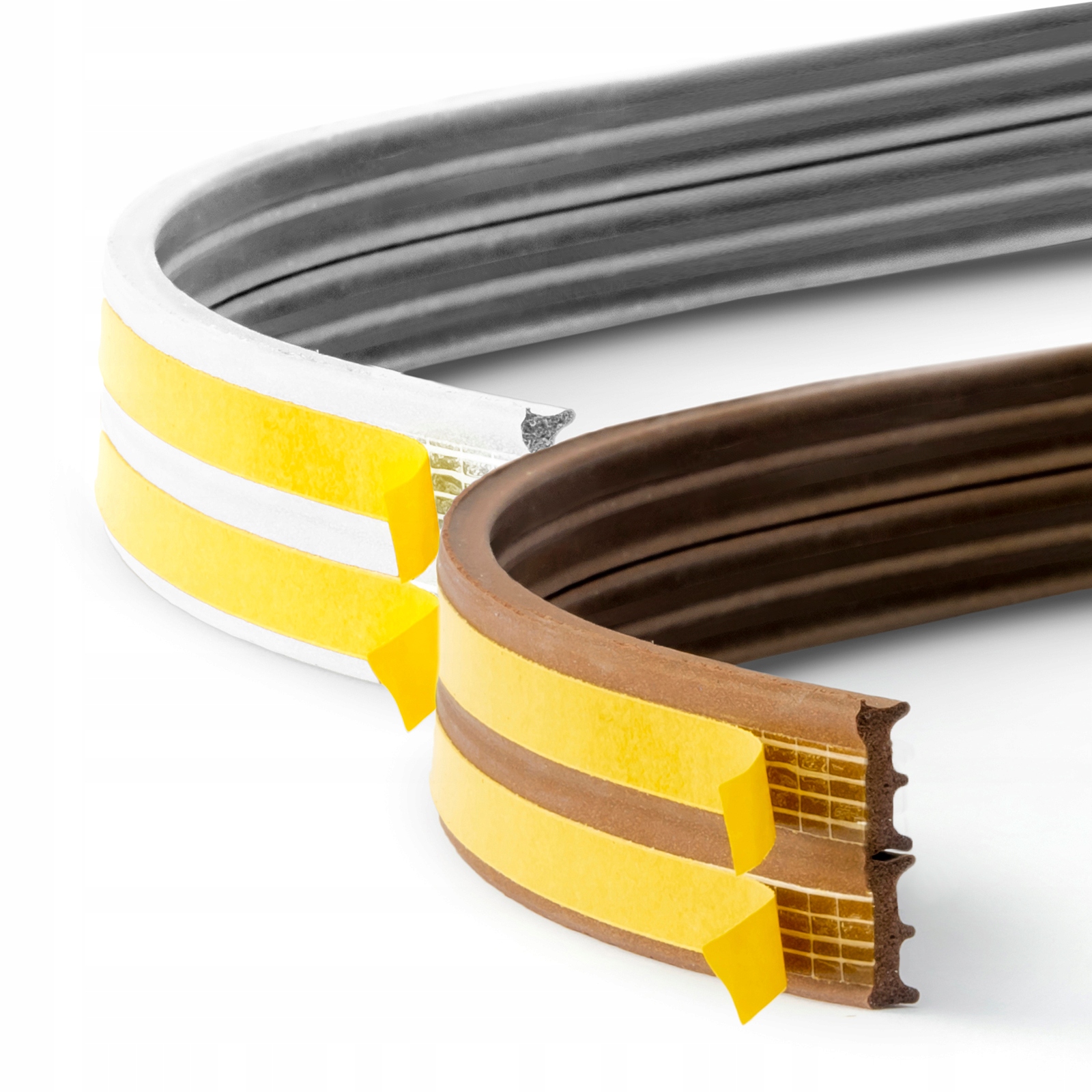 Uszczelka Samoprzylepna do Okien Drzwi 9x4mm E 50m Długość 5000 cm