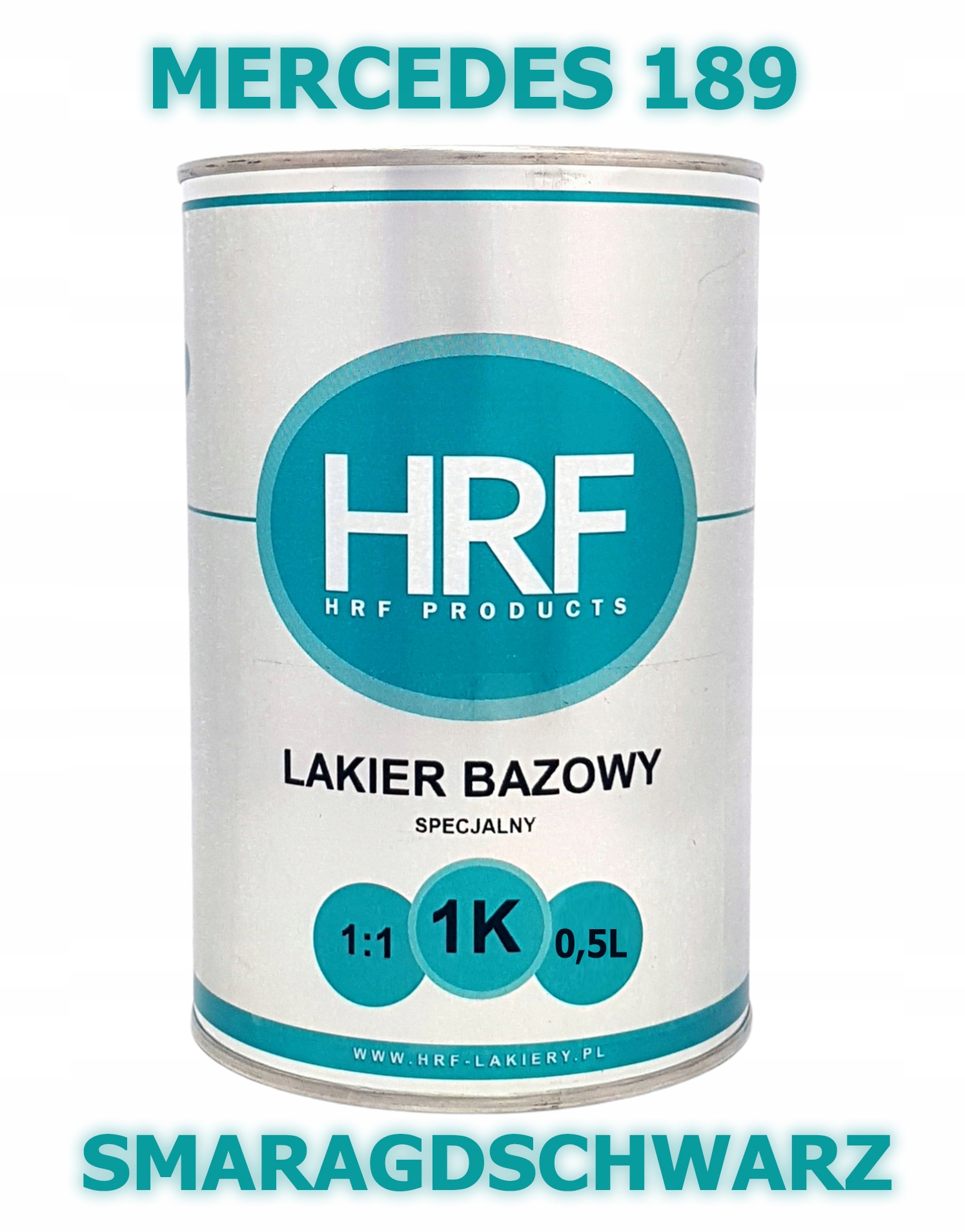 Hrf Lakier Bazowy 1K Mercedes 189 1:1 Baza 0.5L Gęsta Smaragdschwarz