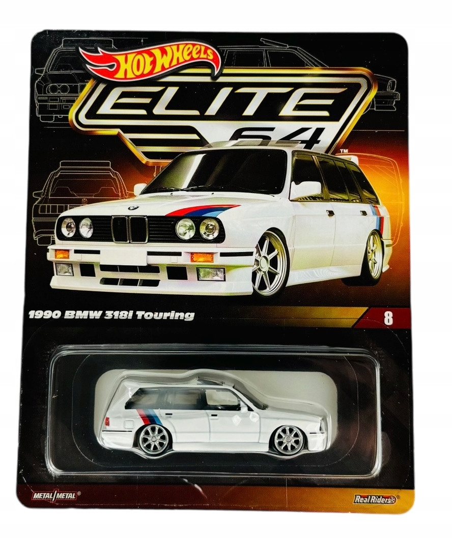 Hot Wheels Elite 64 1990 Bmw 318i Touring HNJ60 Nový Sběratelský Model