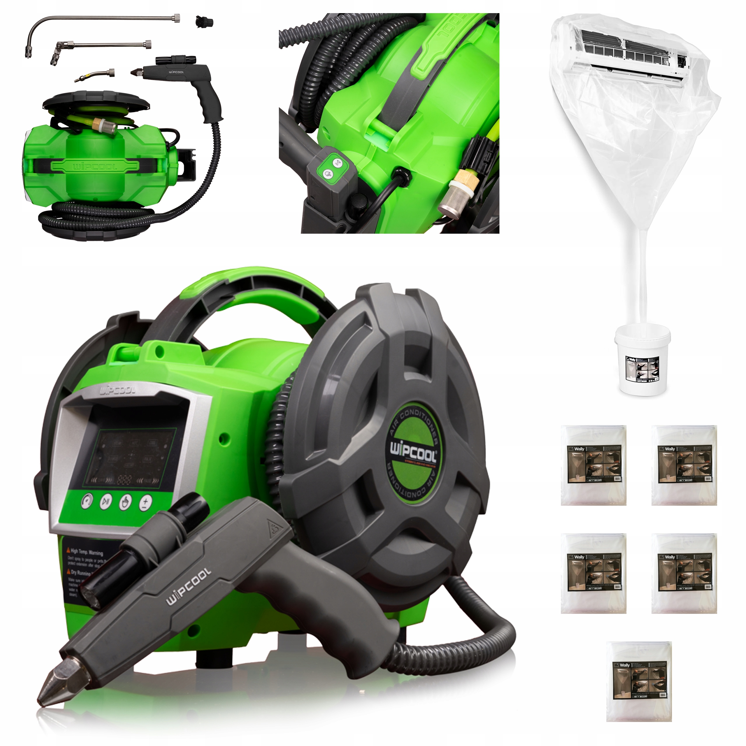 Sada Tlaková Umývačka Wipcooc C30S 5x Kryt Na Čistenie Wally