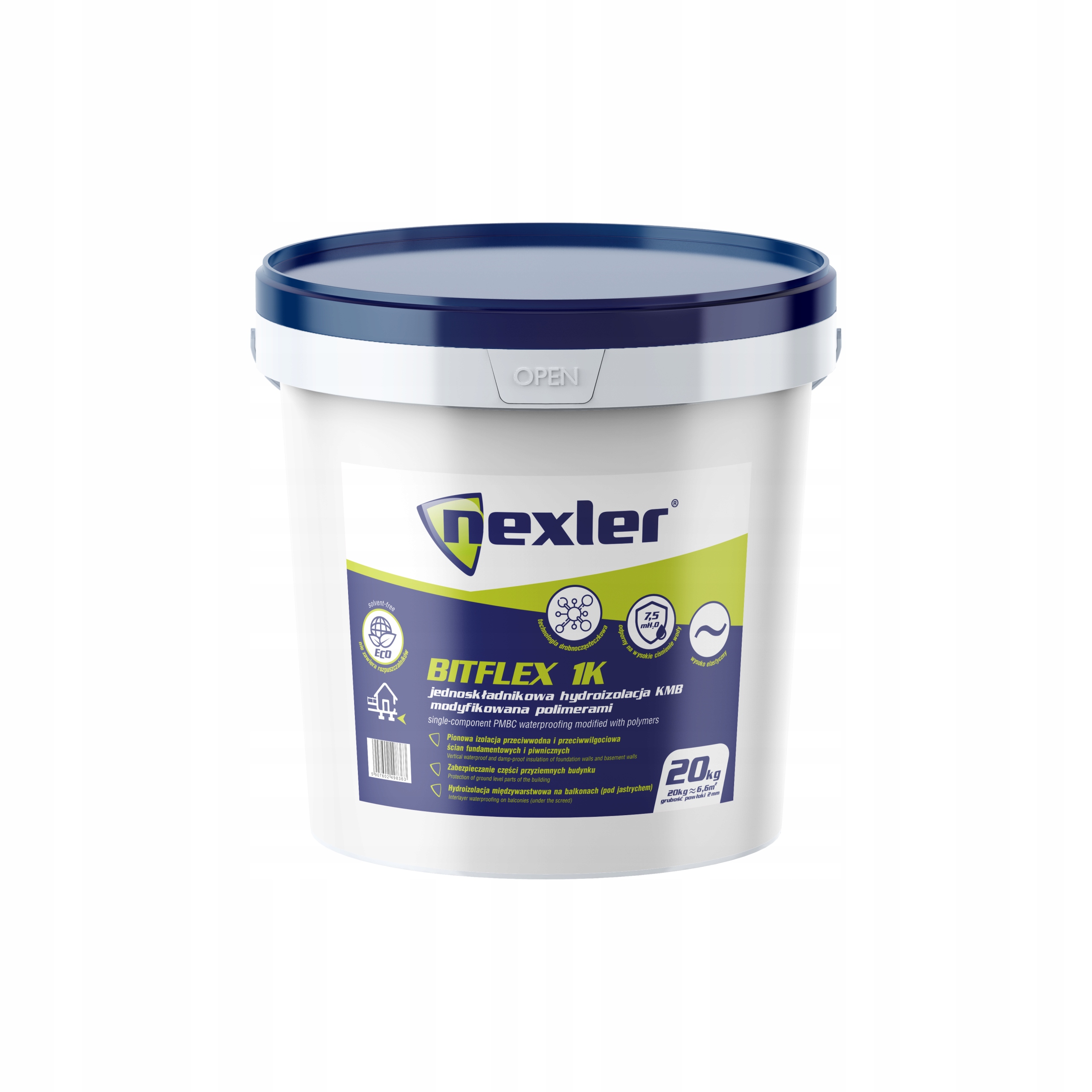 Nexler Bitflex 1K Hydroizolacja grubowarstwowa Kmb modyfikowana polimerami