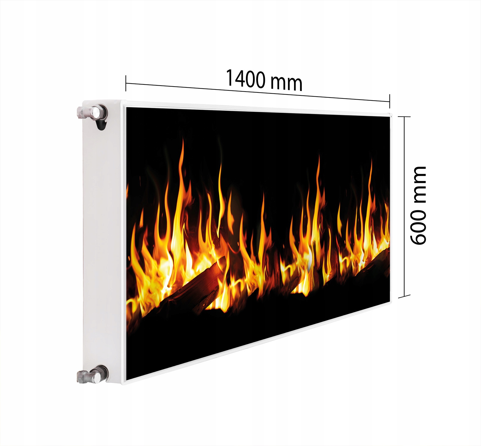 Magnetická Maska Na Radiátor 140x60 Oheň Podložka Magnet