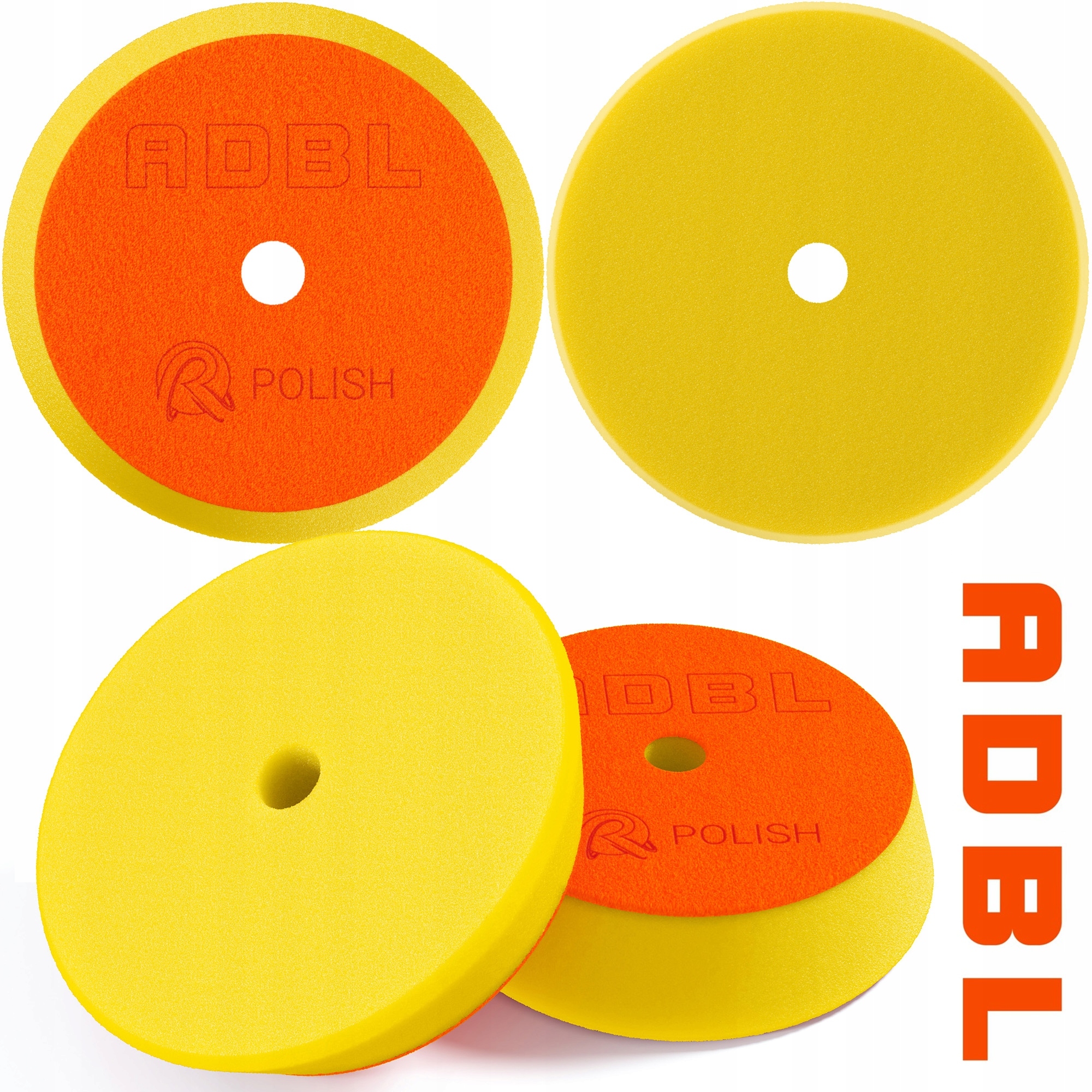 Adbl Polish 75mm Średnio Tnący Żółty Pad Polerski Gąbka Polerska Roller Da