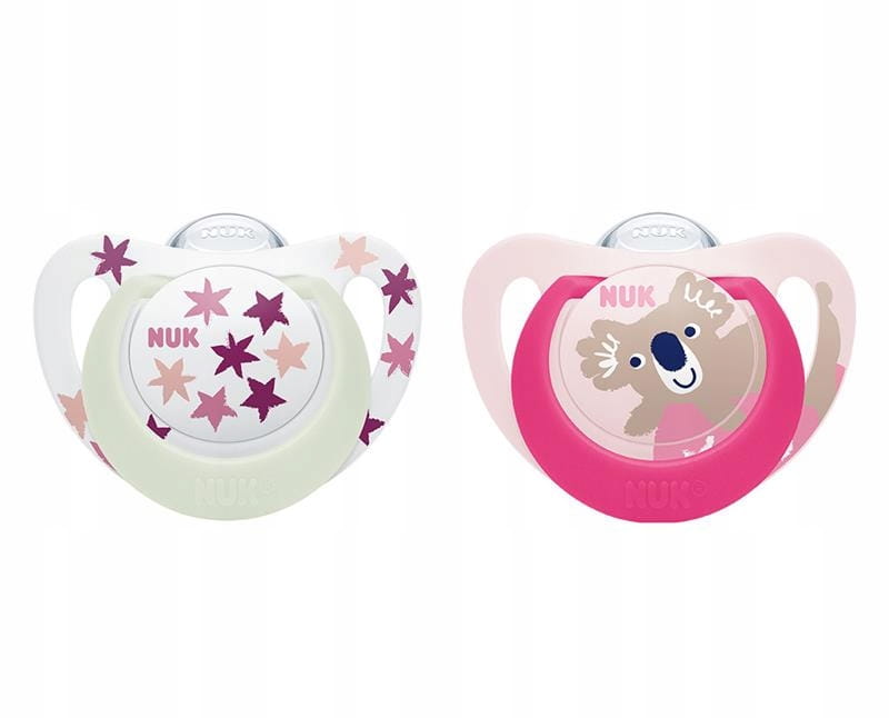 NUK SMOCZEK SILIKONOWY USPOKAJAJĄCY ANATOMICZNY STAR NIGHT 18-36M 2SZT+ETUI Rodzaj anatomiczny