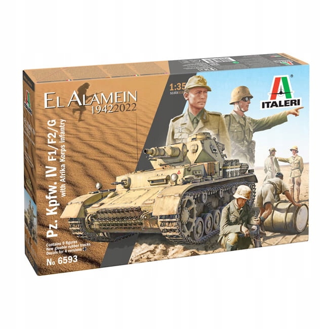 Pz.Kpfw.IV F1/F2/G s pěchotou Afrika Korps, Italeri 6593 1:35