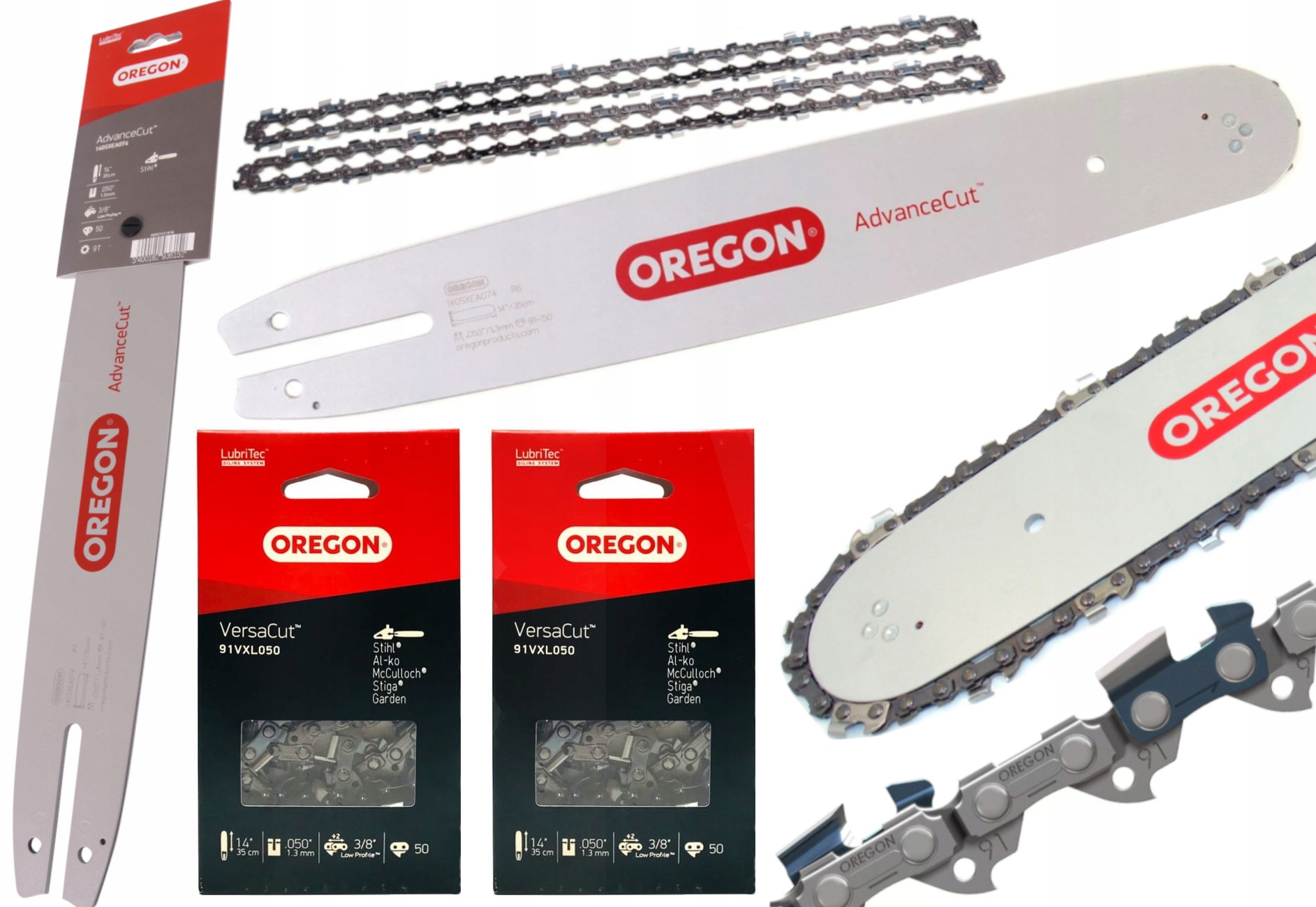 PROWADNICA 14'' 35cm DO PIŁY STIHL ŁAŃCUCH 50og 3/8 1.3 MS180 MS230 MS250