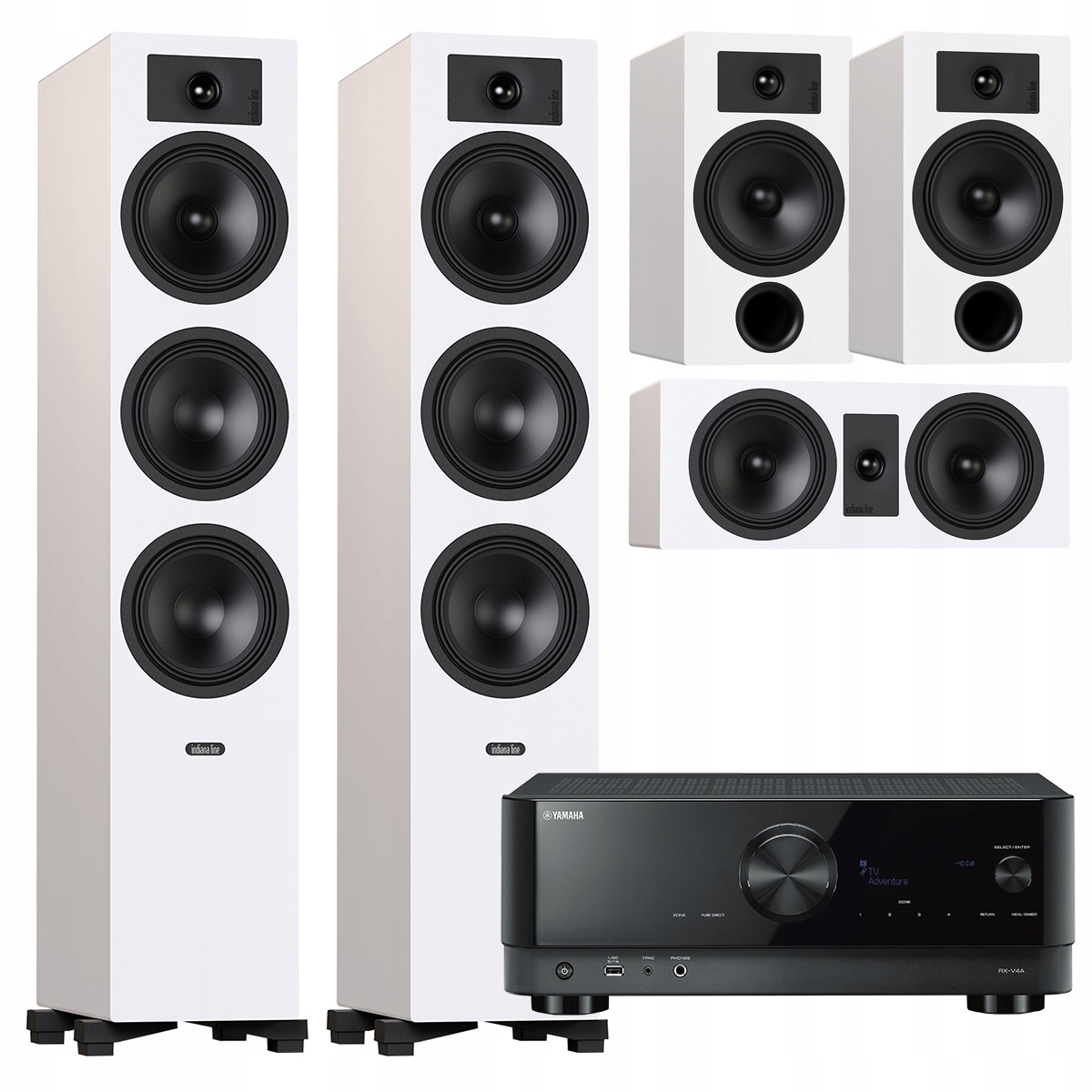 Indiana Line Tesi 6 3 7 Sada Reproduktorov Domáceho Kina Yamaha RX-V4A