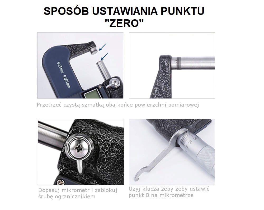 Mikrometr elektroniczny 25 - 50mm rozdzielczość 0, Kod producenta TP