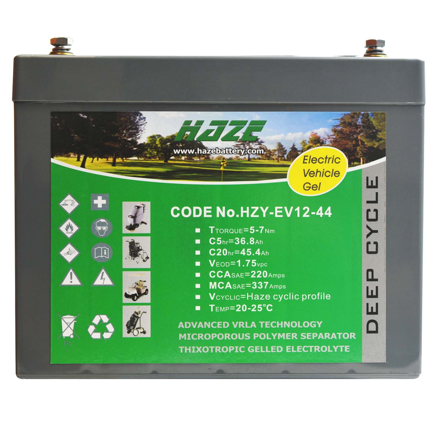 Haze Hzy EV12-44 12V 44AH Gel Ev 44 żelowy