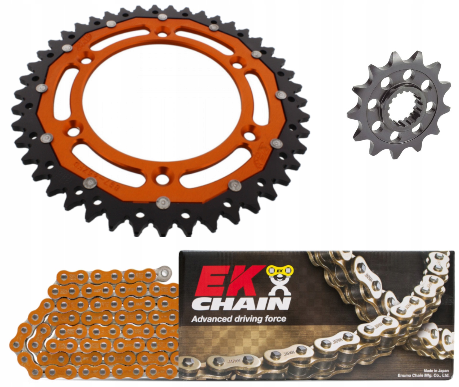Pohonná Sada Ek Ktm 250 Exc 03 Oranžová