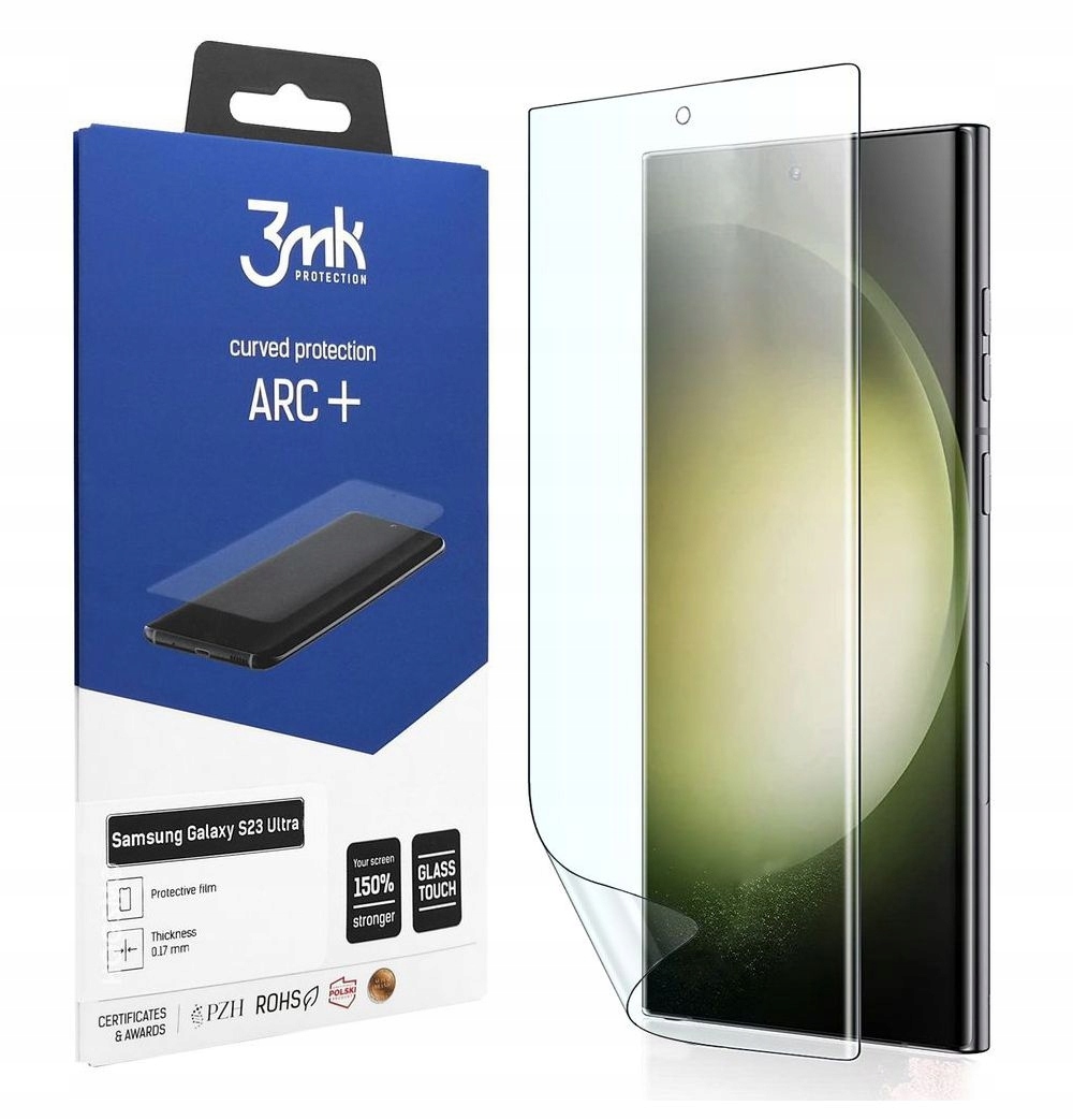 

Folia Cały Ekran 3mk do Samsung Galaxy S23 Ultra