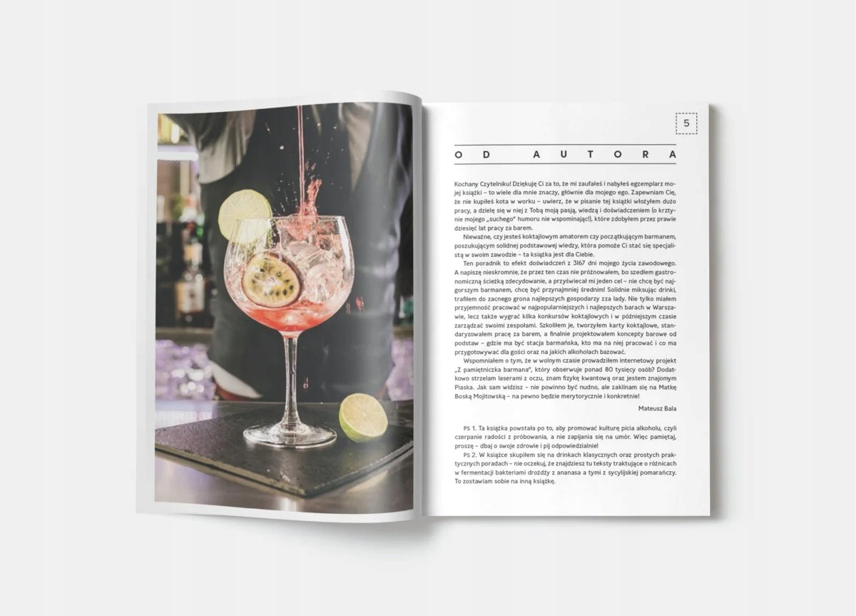 KOKTAJLE ALKOHOLOWE Mateusz Bala jak przygotowywać klasyczne drinki Wydawnictwo Wydawnictwo RM