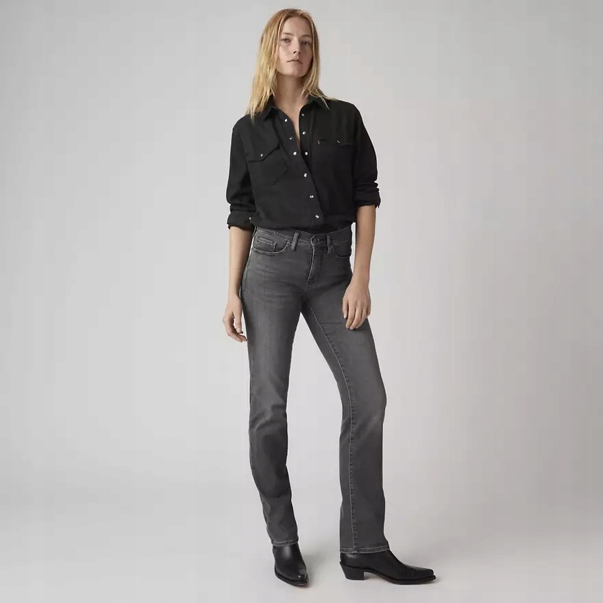 Levi's Jednoduché Džíny S Vysokým Pasem V Šedé Barvě 31/34 6FA