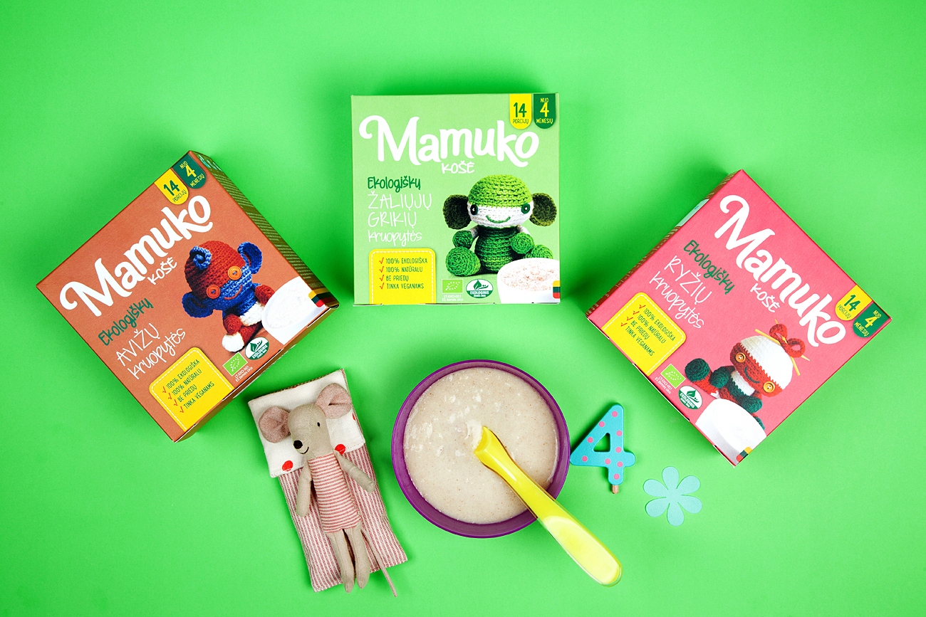 Kaszka Owsiana Organiczna z Ekologicznych Upraw UE dla Dzieci Mamuko 4m+ Marka Mamuko