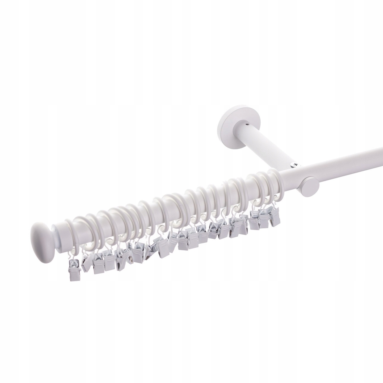 Dekoria Garnýž jednoduchá Modern white matt 200 cm bílá