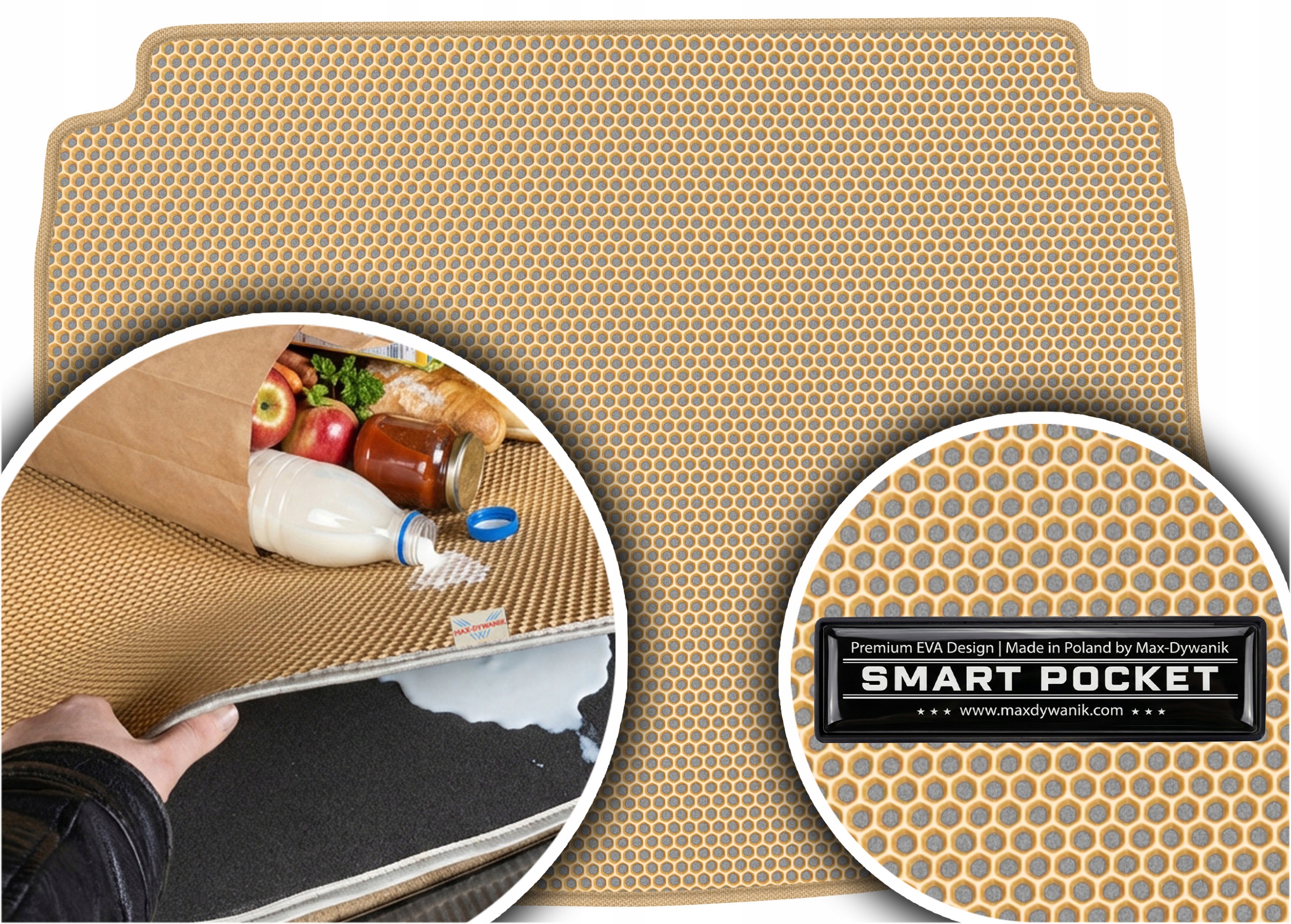 Kia Ceed I Hb 2007-2012 Vložka do kufru Eva Smart Pocket Béžová
