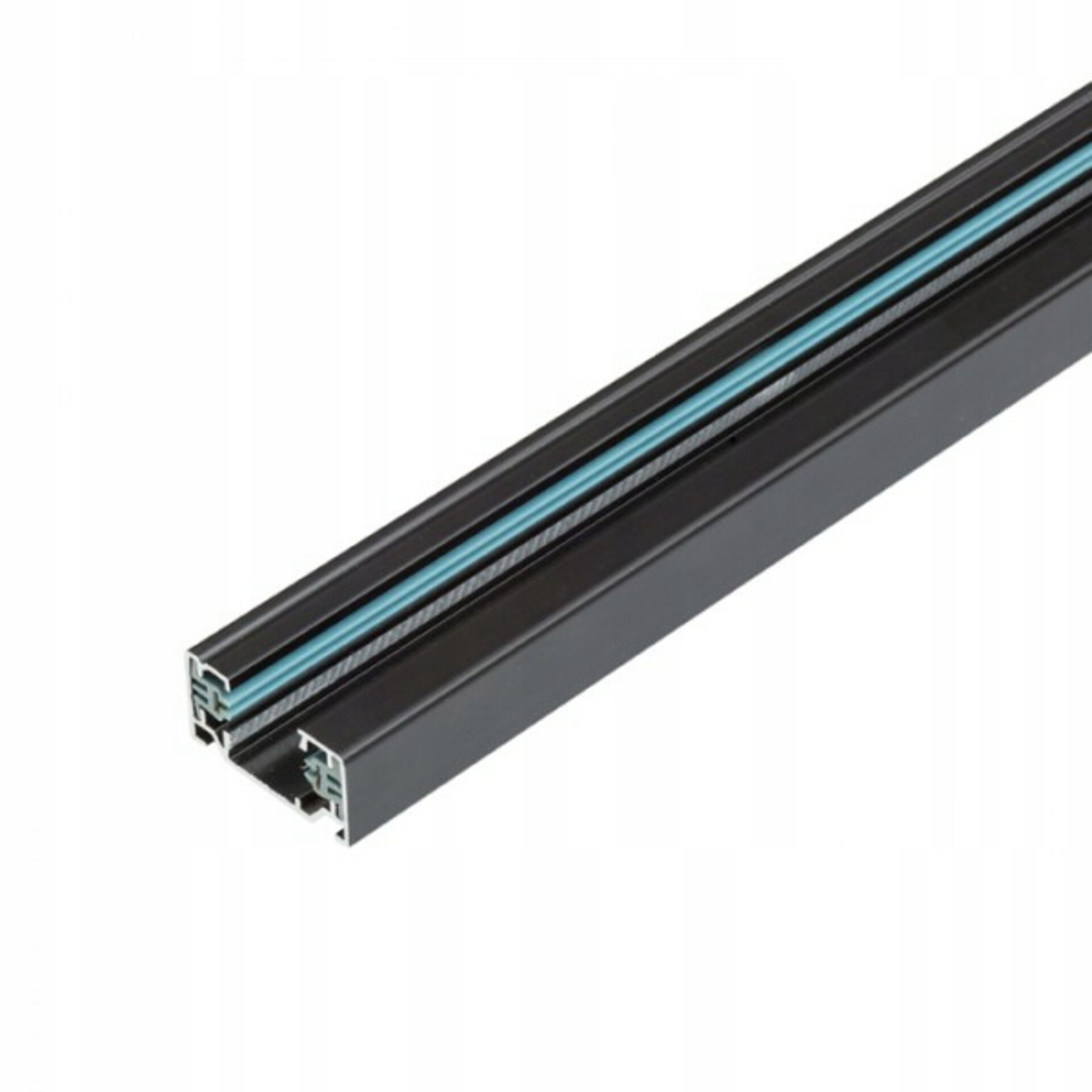 Rendl 1F 2m černá lišta pro jednookruhový systém, 230V, přisazená/závěsná