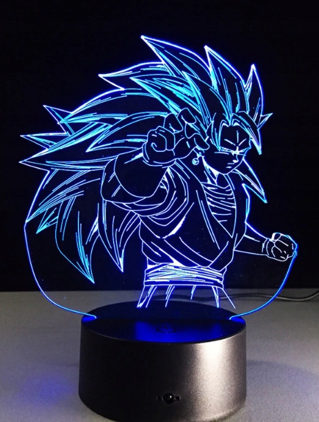 LAMPKA 3D LED Songo Dragon Ball 16 kolorów RGB Bohater Inny